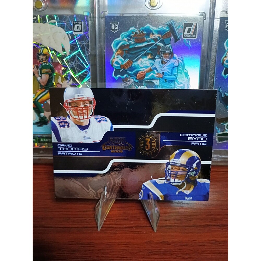 2006 Playoff Contenders #RND-14 David Thomas, Dominique Byrd /1000 NE LAR STL
